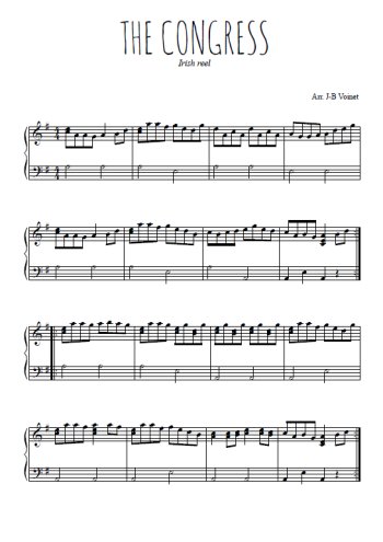 Téléchargez l'arrangement pour piano de la partition de The congress en PDF